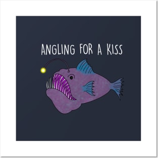 angling for a kiss Posters and Art